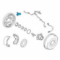 OEM 2009 Toyota Tacoma Wheel Cylinder Diagram - 47550-04030