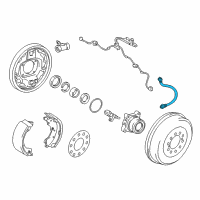 OEM 2019 Toyota Tacoma Brake Hose Diagram - 90947-A2066