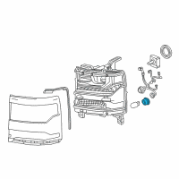 OEM Chevrolet Silverado 1500 Signal Bulb Socket Diagram - 23382205