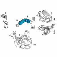 OEM Honda Tube, Air Flow Diagram - 17228-RAA-A00