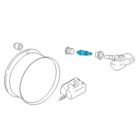 OEM Infiniti QX80 Tire Pressure Core Diagram - 40704-JK00A