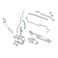 OEM 2018 Chevrolet Spark Washer Hose Diagram - 95392439