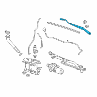 OEM 2022 Chevrolet Spark Wiper Arm Diagram - 95391366