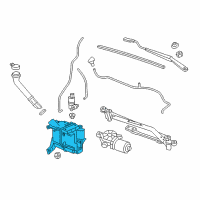 OEM 2021 Chevrolet Spark Washer Reservoir Diagram - 42344530