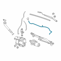 OEM Chevrolet Spark Washer Hose Diagram - 95144168