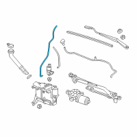 OEM 2021 Chevrolet Spark Washer Hose Diagram - 42539414