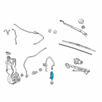 OEM 2017 Cadillac CT6 Washer Pump Diagram - 84518406