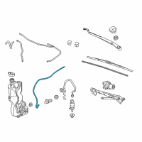 OEM Cadillac Washer Hose Diagram - 84143591