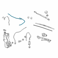 OEM Cadillac CT6 Washer Hose Diagram - 84143594