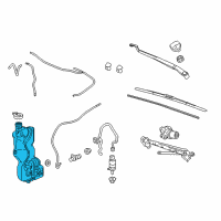 OEM 2018 Cadillac CT6 Washer Reservoir Diagram - 23354831