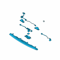 OEM 2021 Kia Forte Lamp Assembly-Center GAR Diagram - 92409M7300