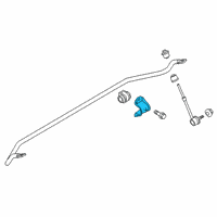 OEM 2014 Ford Escape Stabilizer Bar Bracket Diagram - 6G9Z-5486-A