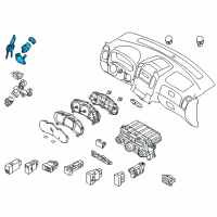 OEM 2014 Kia Sedona Ignition Lock Cylinder Diagram - 819004DD00