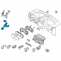 OEM 2008 Hyundai Entourage Body & Switch Assembly-Steering & IGNTION Diagram - 81910-4D030
