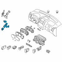 OEM 2014 Kia Sedona Ignition Lock Cylinder Diagram - 819104D030