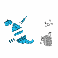 OEM Ford Air Cleaner Assembly Diagram - AE5Z-9600-E