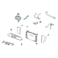 OEM 2007 Chevrolet Silverado 1500 Classic Hose Asm-Radiator Surge Tank Inlet Diagram - 15181119