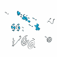 OEM 2021 Hyundai Palisade Brake Assembly-RR Wheel, LH Diagram - 58210-S9300