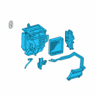 OEM 2003 Toyota Celica Radiator Assy, Air Conditioner Diagram - 87050-20520