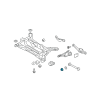 OEM 2015 Lincoln MKX Lateral Arm Nut Diagram - -W711798-S441