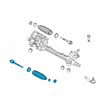 OEM Mercury Inner Tie Rod Diagram - AE5Z-3280-A