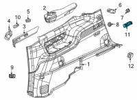 OEM Jeep Grand Wagoneer FOLDING SEAT Diagram - 68427178AB