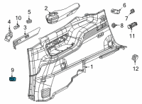 OEM 2022 Jeep Wagoneer POWER SEAT Diagram - 68428592AB