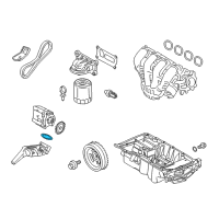 OEM Mercury Mariner Oil Tube O-Ring Diagram - 3M4Z-6625-AA