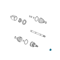 OEM 2019 Chevrolet Silverado 1500 Axle Nut Diagram - 11549288