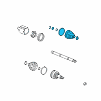 OEM GMC Inner Boot Diagram - 84392117