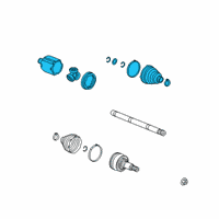 OEM 2020 GMC Sierra 1500 Inner CV Joint Diagram - 84392108