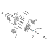 OEM Hyundai Accent Lever-Temperature Door Diagram - 97158-H9000