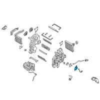 OEM 2021 Hyundai Accent Temperature Actuator Motor Assembly Diagram - 97159-F9000