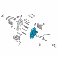 OEM Kia Rio Case-Heater & EVAPORATOR Diagram - 97135H9300