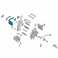 OEM 2022 Hyundai Accent Core & Seal Assembly-Heater Diagram - 97138-H9000