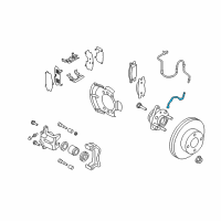 OEM 2007 Nissan Versa Hose Assy-Brake, Front Diagram - 46210-EM01A