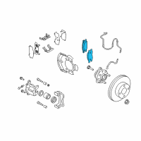 OEM Nissan Altima Front Brake Pads Kit Diagram - D1060-EM30C