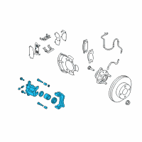 OEM 2010 Nissan Cube CALIPER Assembly-Front RH, W/O Pads Or SHIMS Diagram - 41001-1FC0A