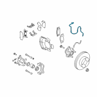 OEM 2010 Nissan Cube Sensor Assembly-Anti SKID, Front Diagram - 47910-ED000