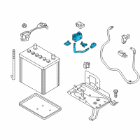 OEM Nissan Leaf Cable Assembly-Battery To STARTOR Motor Diagram - 24105-3NA0A