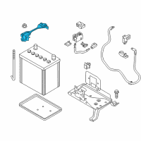 OEM Nissan Battery Frame Diagram - 24420-4M400