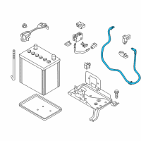 OEM 2012 Nissan Leaf Cable Assy-Battery Earth Diagram - 24080-3NA0A