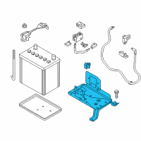 OEM Nissan Leaf Bracket Assembly-Battery Mounting Diagram - 64860-3NA0A