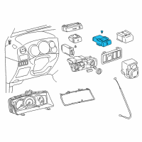 OEM 2005 Toyota Corolla Defroster Switch Diagram - 84790-02090