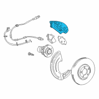 OEM Ford Freestyle Caliper Diagram - 5F9Z-2B121-BA