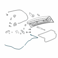 OEM Chevrolet Caprice Emergency Cable Diagram - 92206015