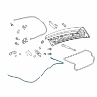 OEM Chevrolet Emergency Cable Diagram - 92206015