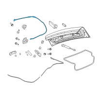 OEM 2017 Chevrolet Caprice Release Cable Diagram - 92276986