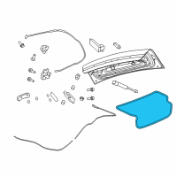 OEM 2015 Chevrolet Caprice Weatherstrip Diagram - 92232695