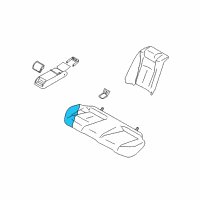 OEM 2015 Infiniti Q40 Pad & Frame Assy-Cushion, Rear Seat Diagram - 88305-JK60A